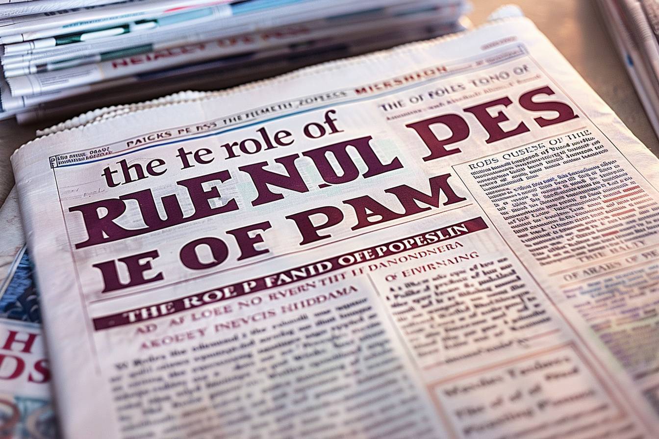 La Presse et la Formation Professionnelle La Presse et la Formation Professionnelle