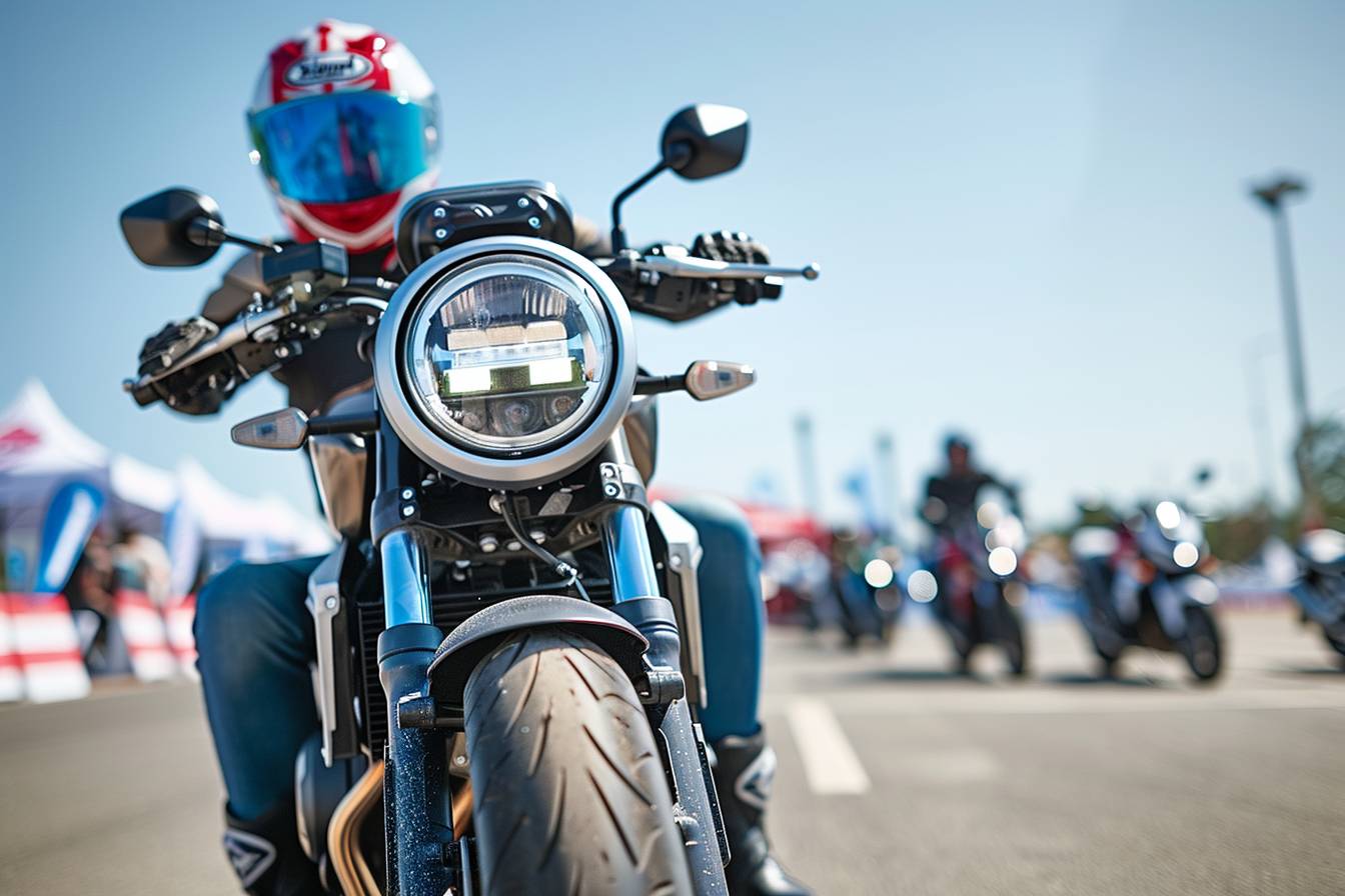 Le jour de l’examen de permis moto