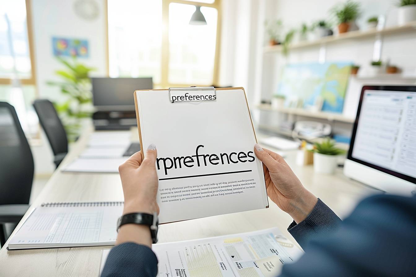 Les Préférences dans le Cadre de la Formation Professionnelle